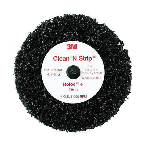 3M 07466 Scotch-Brite Roloc+ Clean and Strip Disc AAD, 4 in x 1/2 in