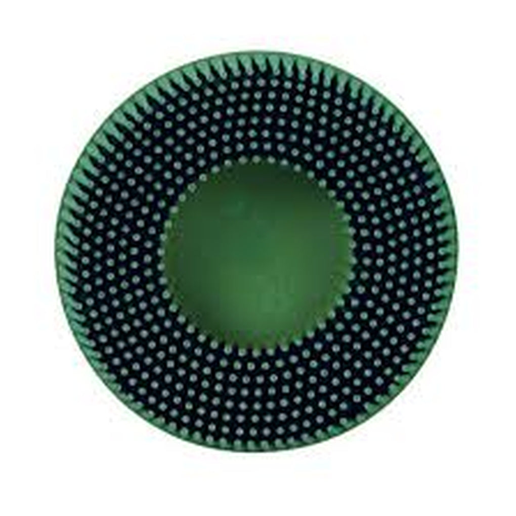 3M 07530 Scotch-Brite Roloc Bristle Disc, 1 in 50 Green, 10/Pack 61500138849