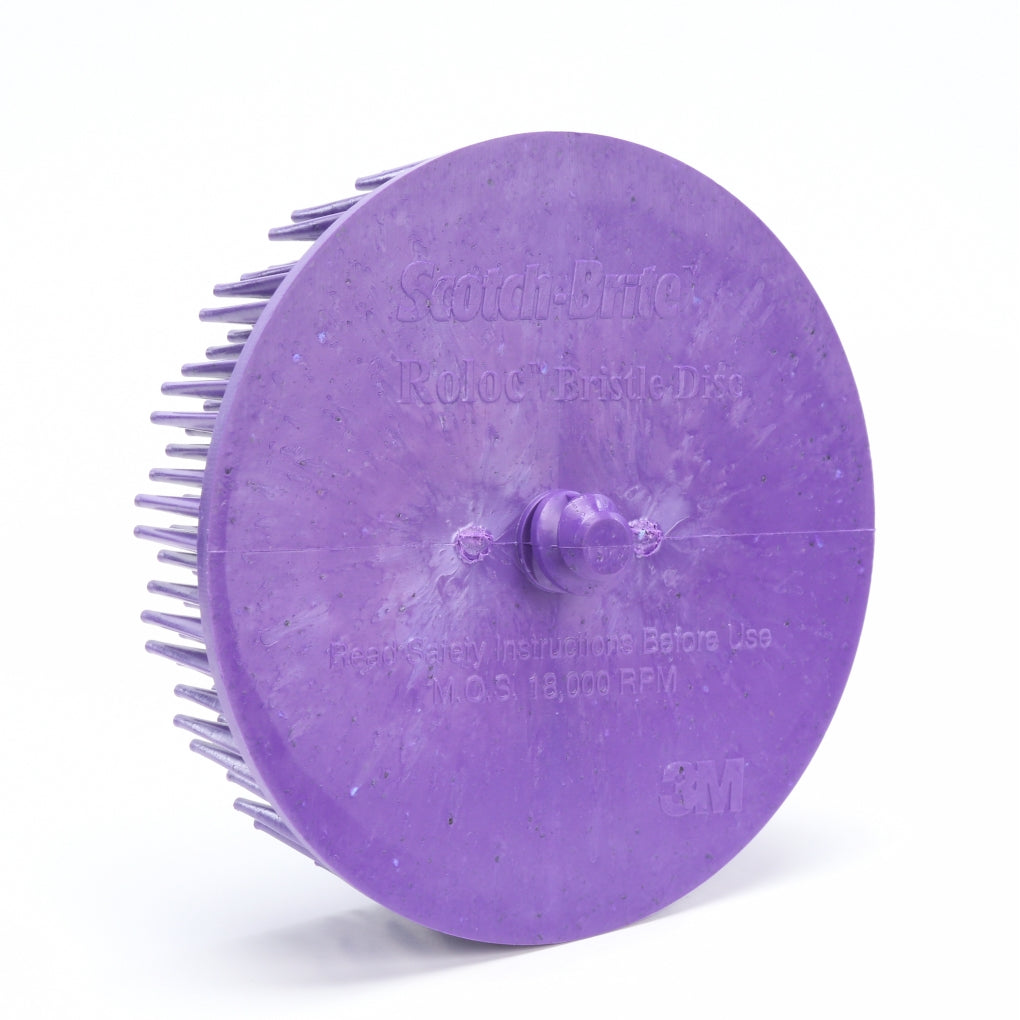 3M 07537 Scotch-Brite Roloc Body Man's Bristle Disc, 3 in, 36 grit