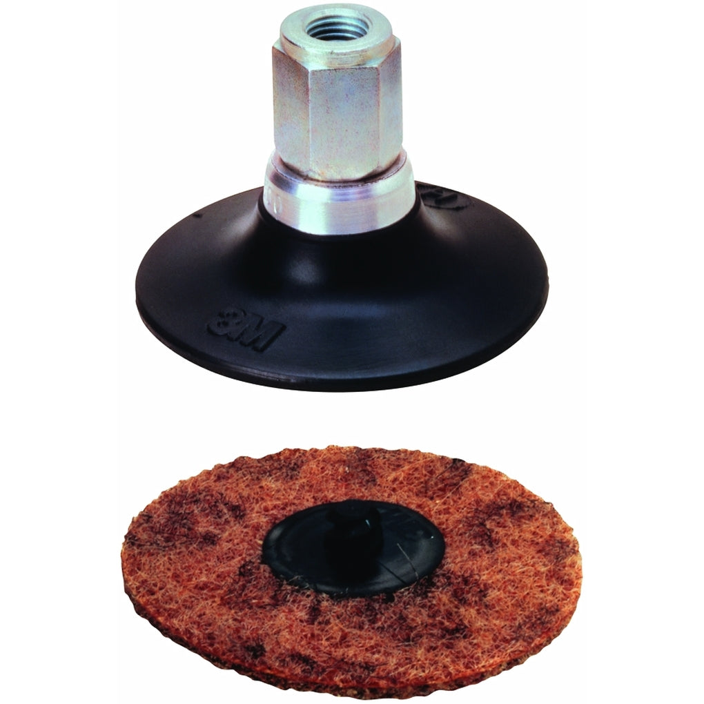 3M 07714 Scotch-Brite Roloc Gasket Removal Disc, 2", Medium