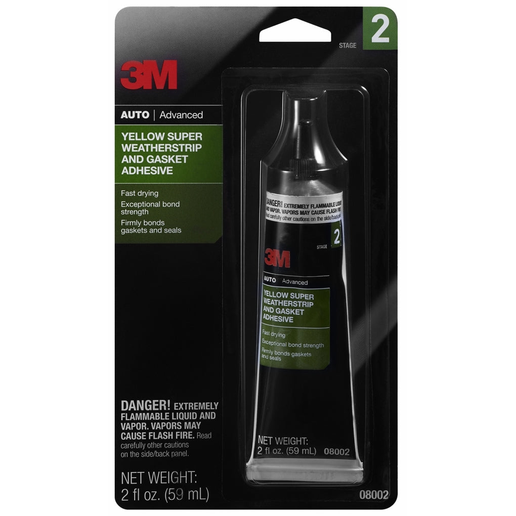 3M 08002 Yellow Super Weatherstrip and Gasket Adhesive 2oz