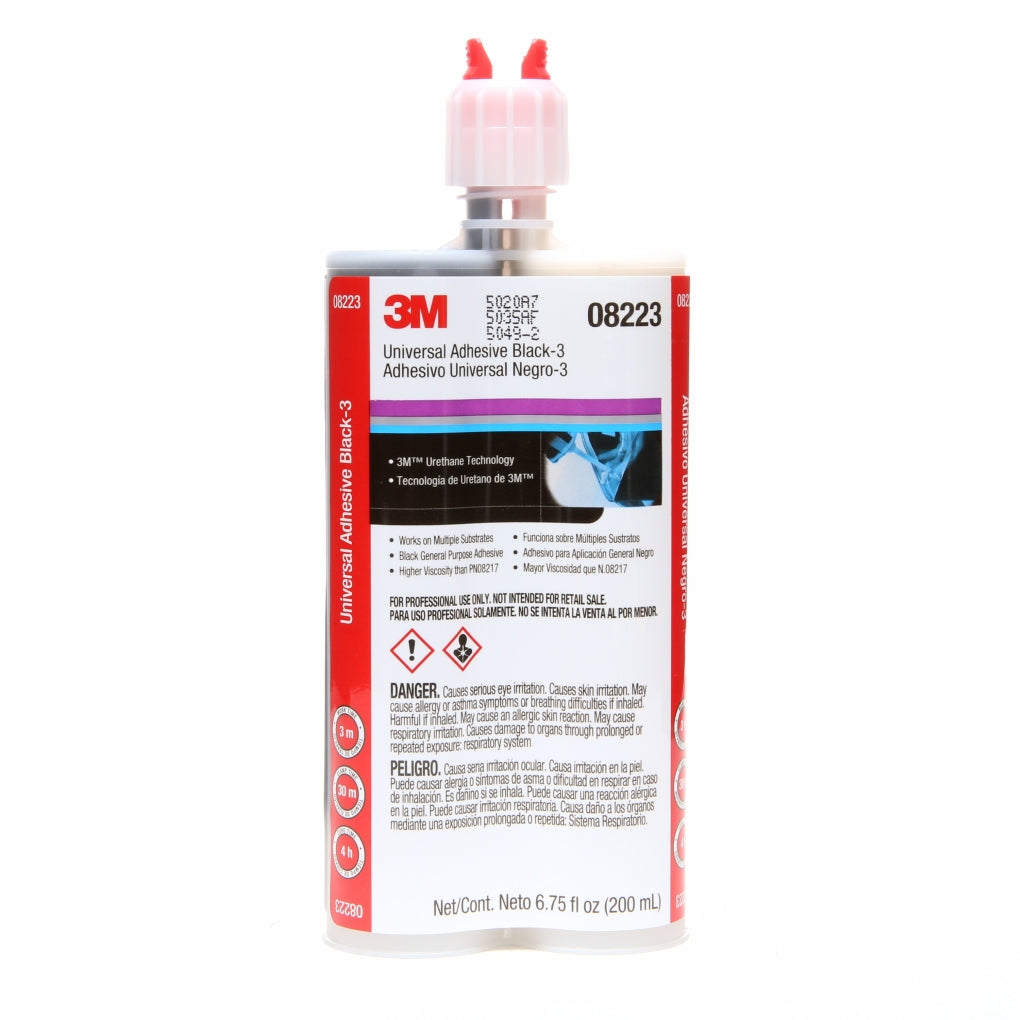 3M 08223 Universal Adhesive Black 3, 200 mL