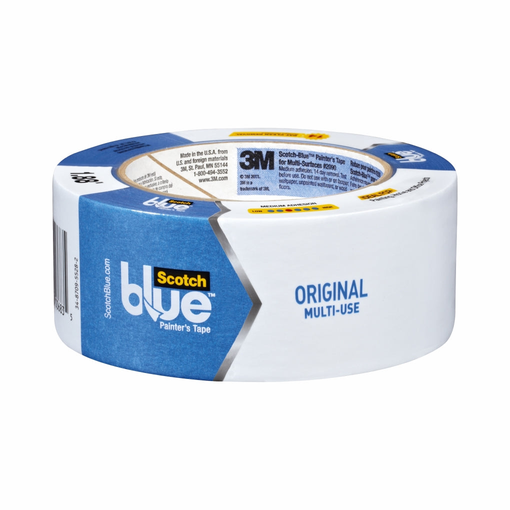 3M 09168 ScotchBlue Painters Tape for Multi-Surfaces 2090, 2 in width (50.8 mm)