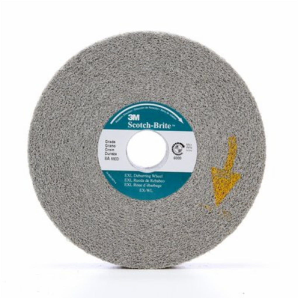 3M 09549 XL-WL Scotch-Brite EXL Deburring Wheel, 6 in x 1 in x 1 in 8S FIN 61500126687