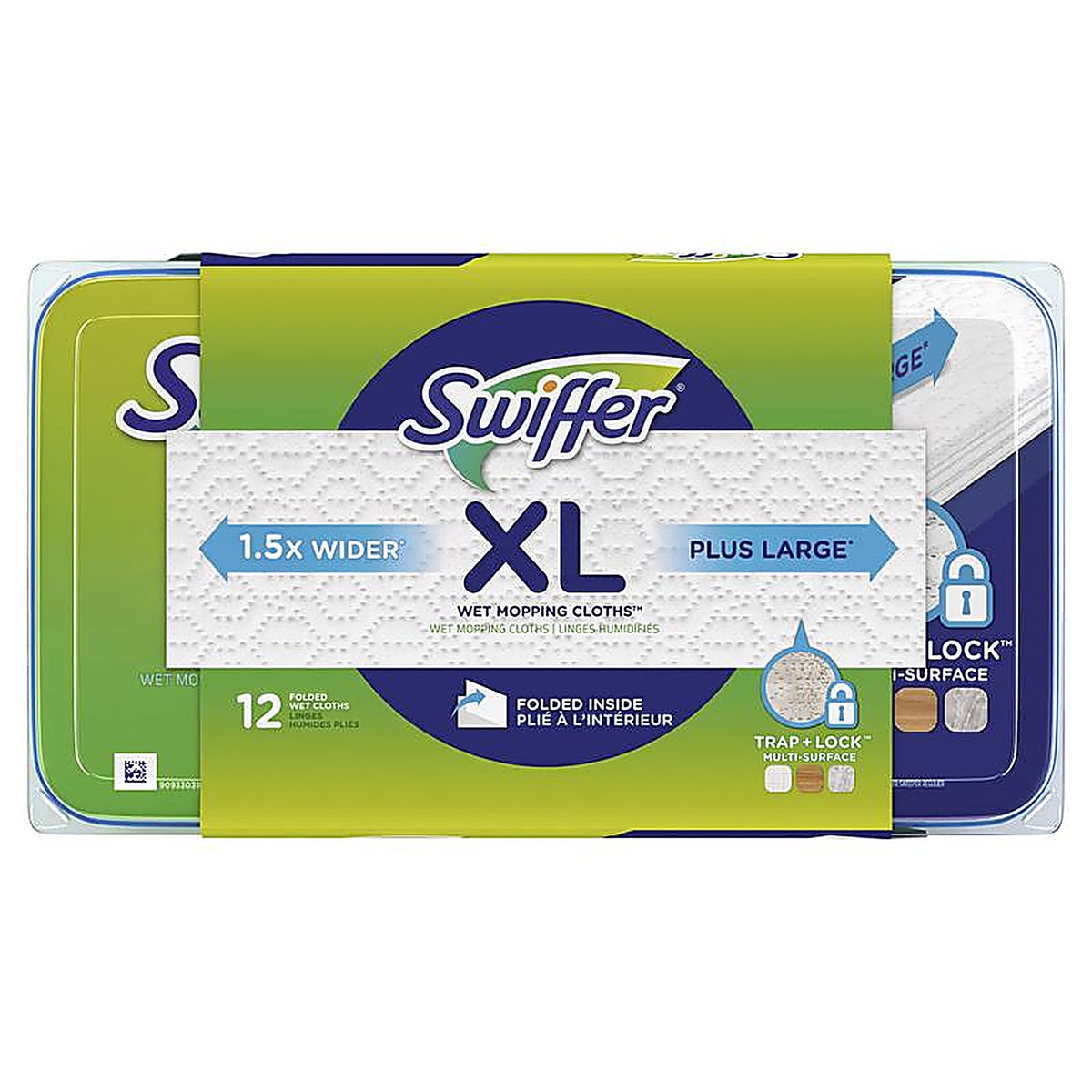 Swiffer 3700074471 9 in. W x 16 in. L Wet Cloth Mop Pad 12/Pack