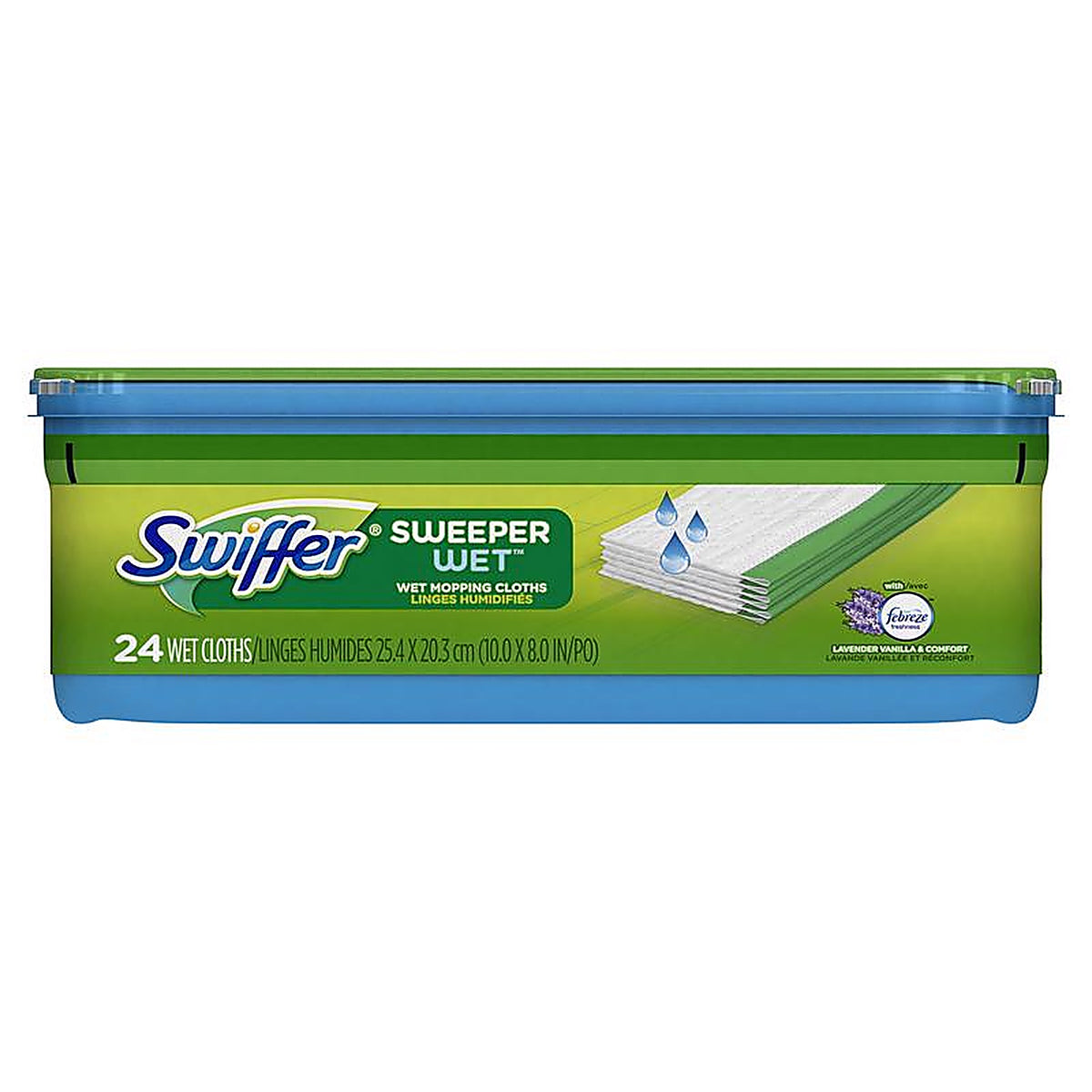 Swiffer 3700015846 8 in. W x 10 in. L Wet Cloth Mop Pad 24/Pack