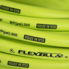 Flexzilla HFZ3825YW2 25 ft. L x 3/8 in. Dia. Hybrid Polymer Air Hose 300 psi Zilla Green