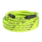 Flexzilla HFZ3850YW2 50 ft. L x 3/8 in. Dia. Hybrid Polymer Air Hose 300 psi Zilla Green