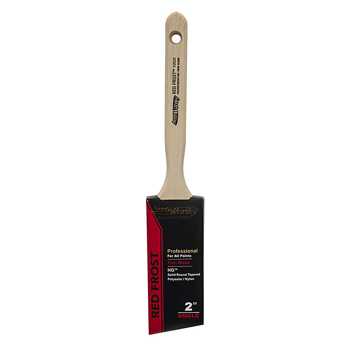 Arroworthy 2020-2 Red Frost Professional 2 in. W Firm Angle Paint Brush