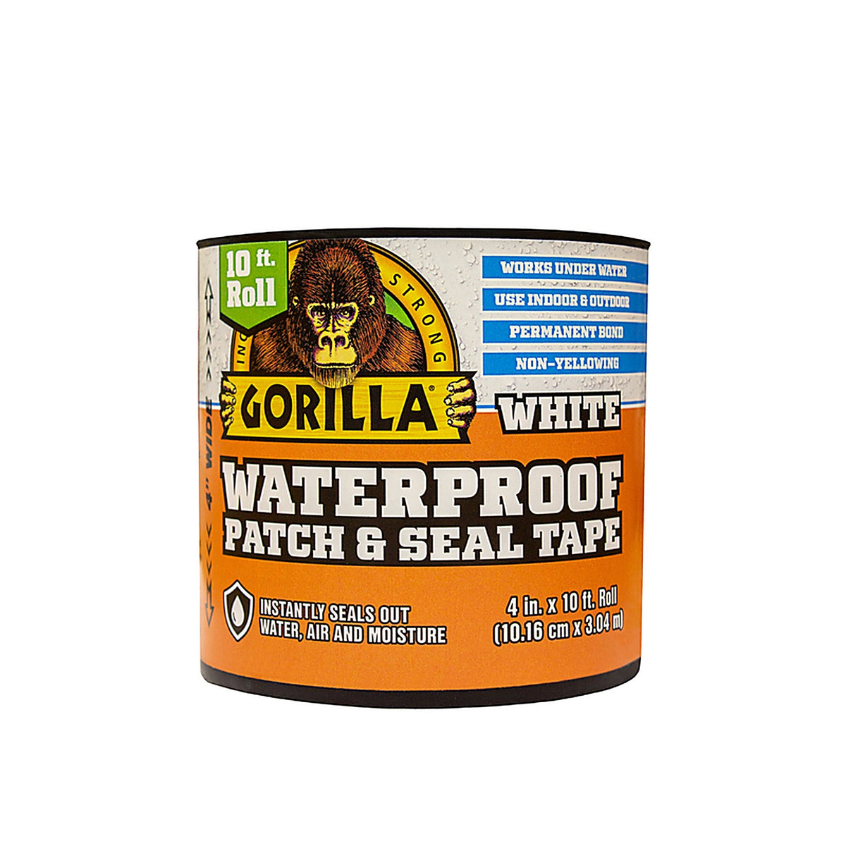 Gorilla 101895 4 in. W x 10 ft. L White Waterproof Repair Tape