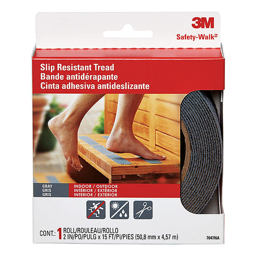3M 370G-R2X180 Gray Anti-Slip Tape 2 in. W x 180 in. L 1/Pack