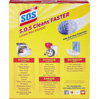 S.O.S. 98032 Heavy Duty Steel Wool Pads For Multi-Purpose 10/Pack