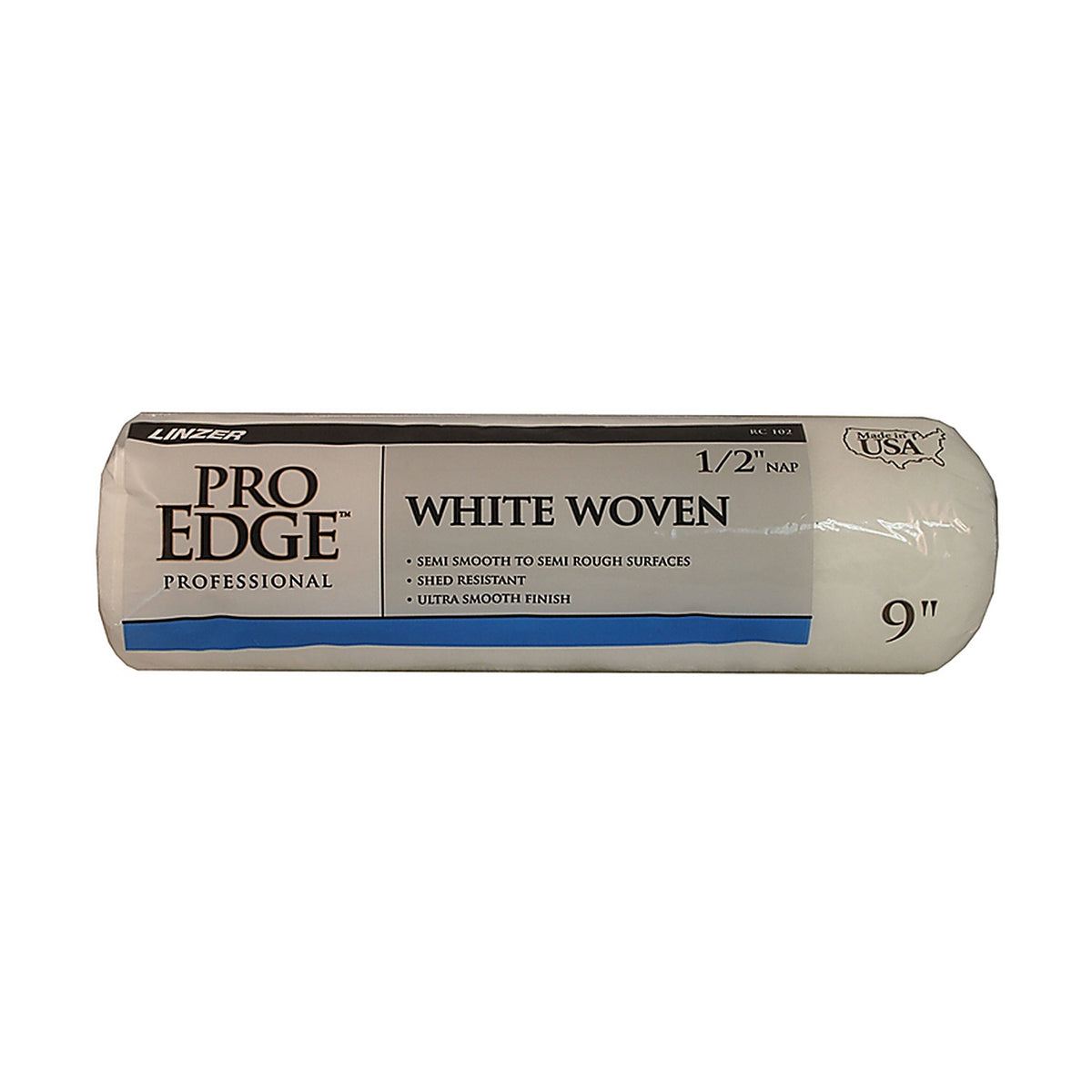 Linzer RC 102 0900 Pro Edge Woven 9 in. W x 1/2 in. Paint Roller Cover 1/Pack