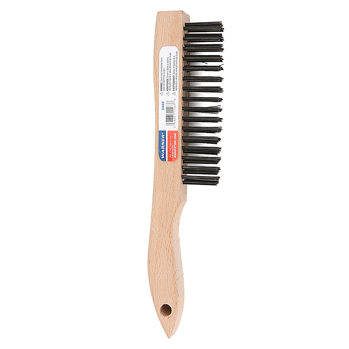 Warner Tool Products 11463 4 in. W x 11 in. L Carbon Steel Wire Brush