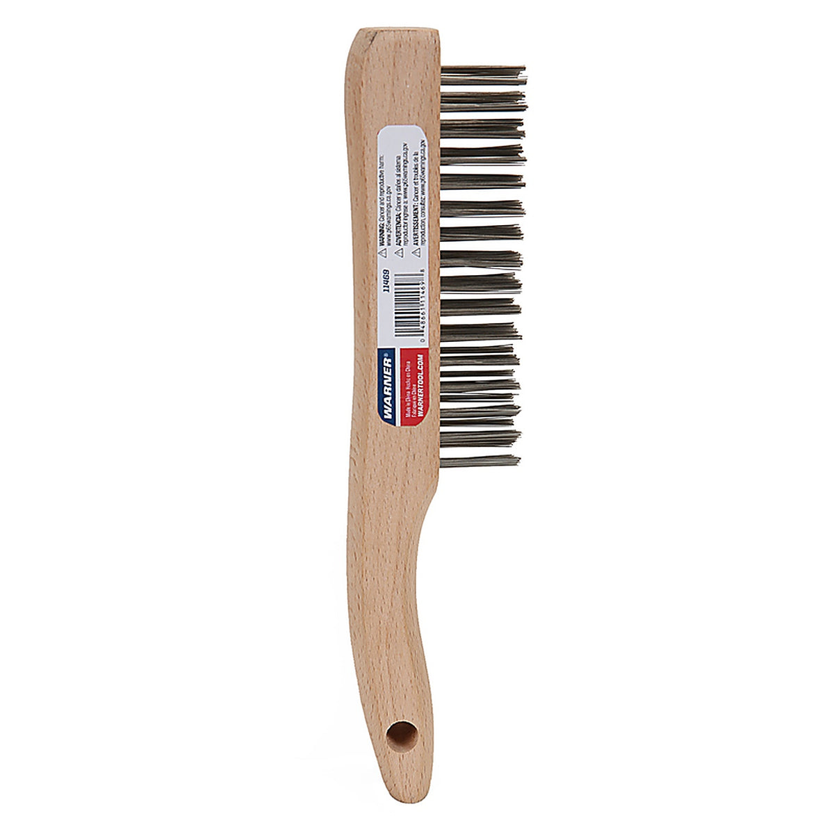 Warner Tool Products 11469 4 in. W x 10 in. L Stainless Steel Wire Brush