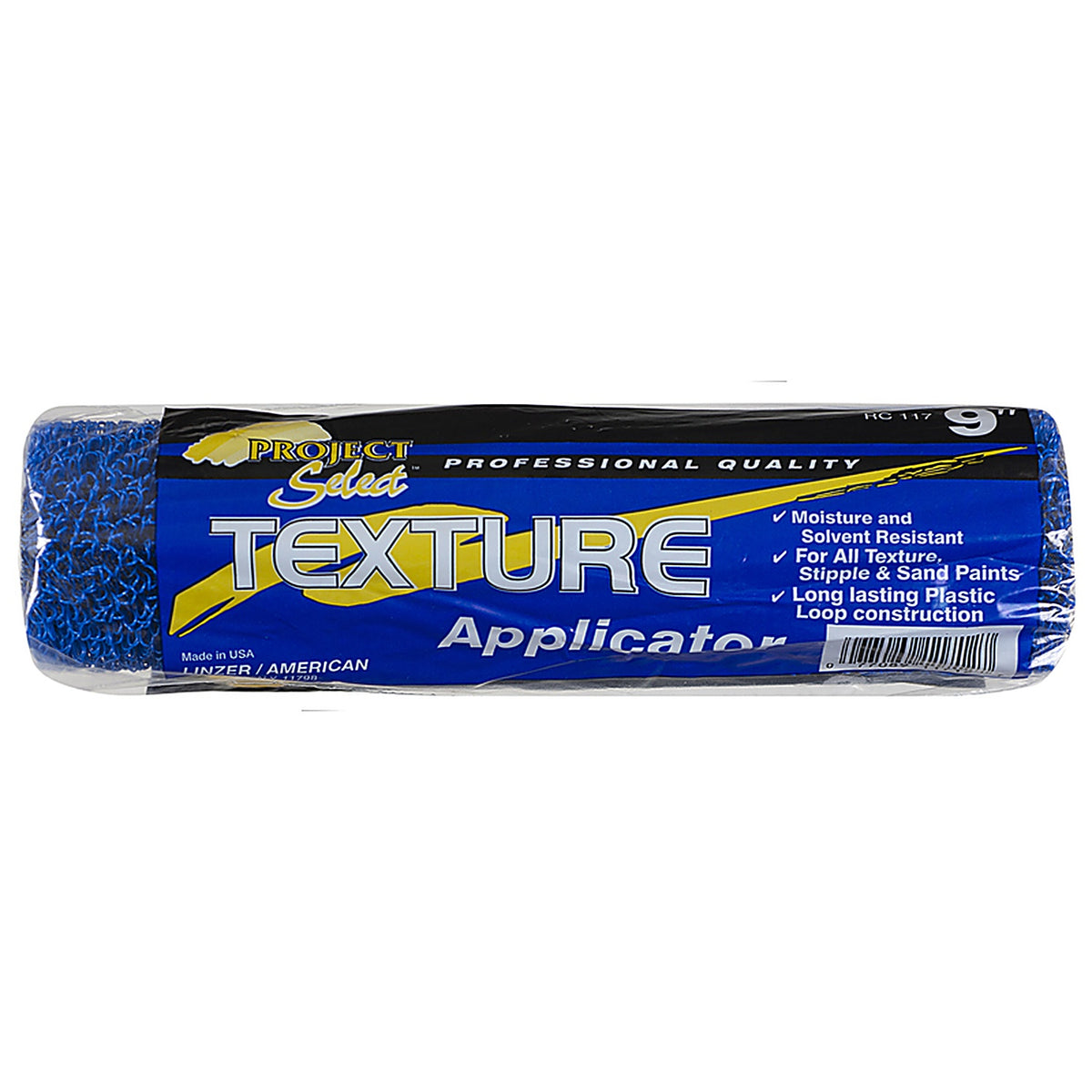 Linzer RC 117 0900 Project Select Polypropylene 9 in. W x 1/4 in. Texture Paint Roller Cover 1/Pack