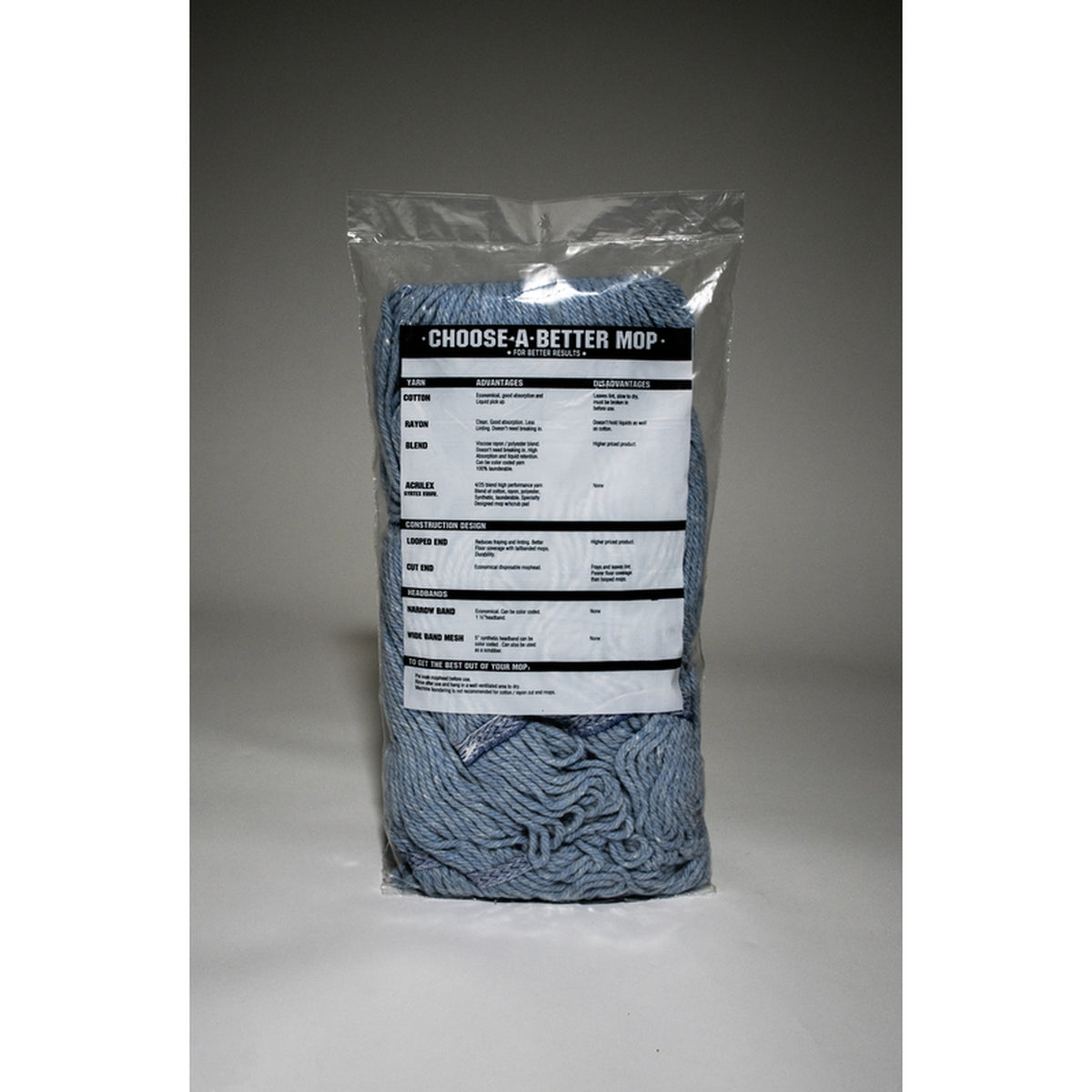 Elite 113-LOOPED-BB 24 oz Looped Polyester Blend Mop Refill 1/Pack