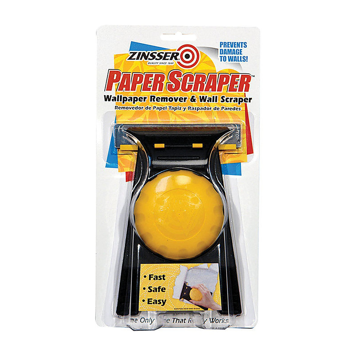 Zinsser 2986 Paper Scraper 4-1/2 in. W Steel Fixed Wallpaper Remover