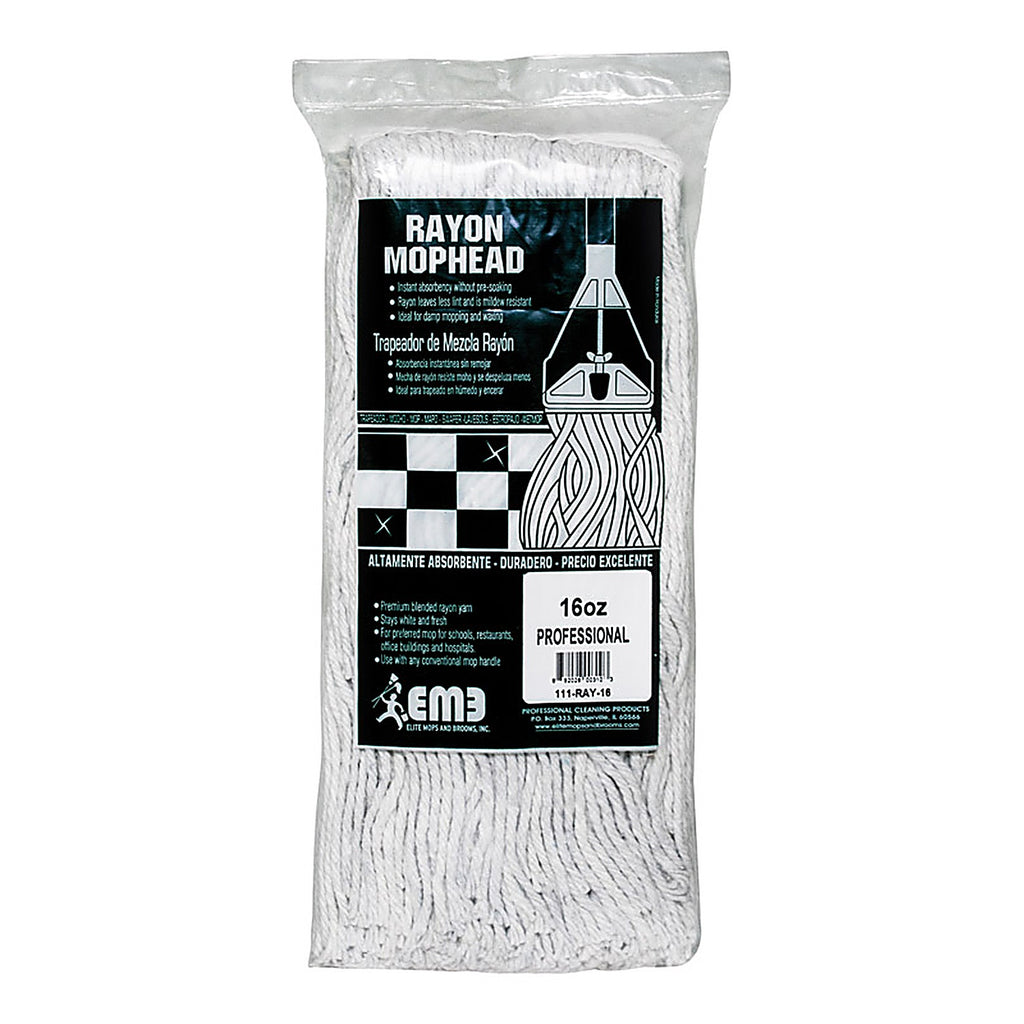 Elite 111-RAY-16 16 oz Cut End Rayon Mop Head 1/Pack