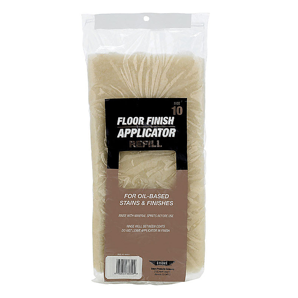 Ettore 33310 10 in. L Floor Applicator Microfiber Refill Pad 1/Pack