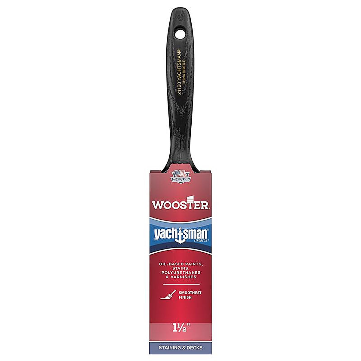 Wooster Z1121-1.5 Yachtsman 1-1/2 in. W Angle Paint Brush