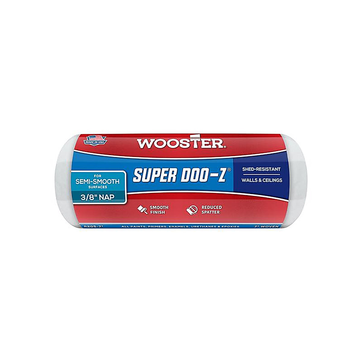 Wooster R205-7 Super Doo-Z Fabric 7 in. W x 3/8 in. Paint Roller Cover 1/Pack