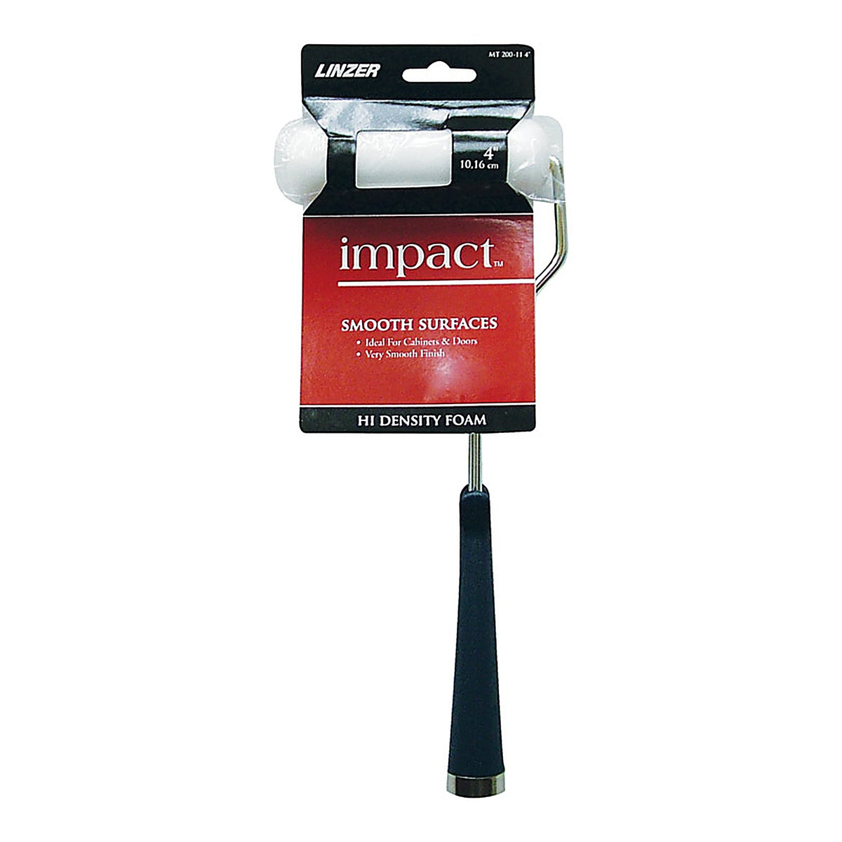 Linzer MT200-11 Impact 4 in. W Mini Paint Roller Frame and Cover Threaded End