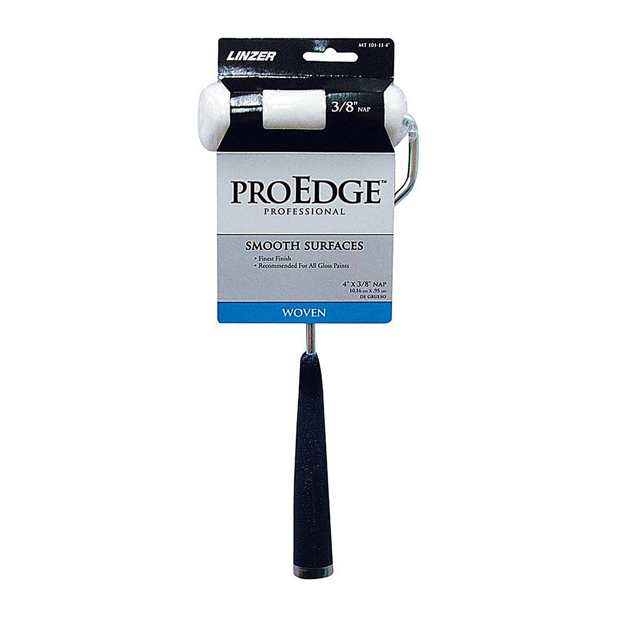 Linzer MT101-11 0400 Pro Edge 4 in. W Mini Paint Roller Frame and Cover Threaded End