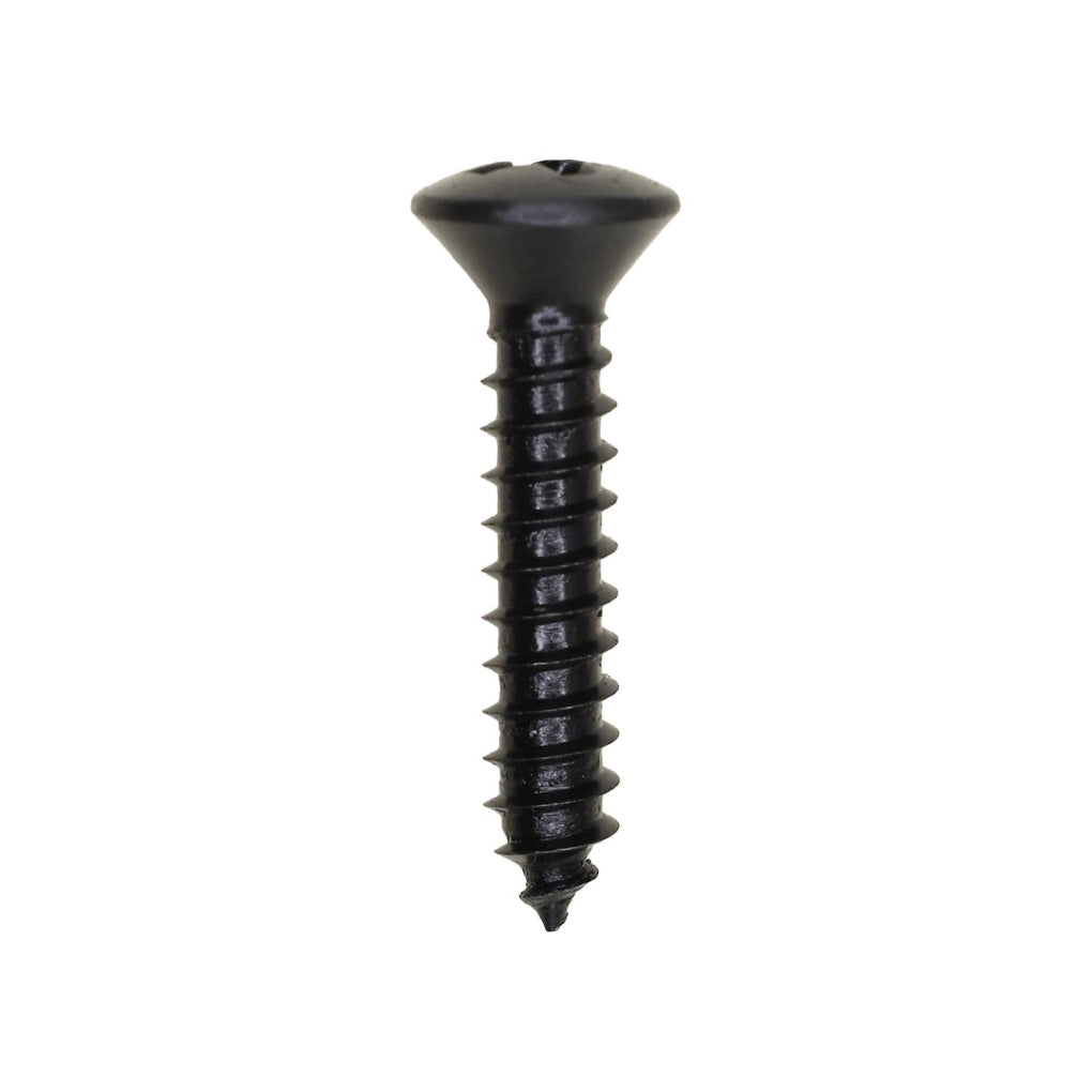 Auveco 11088 #10 X 1" Phillips Oval Head Tapping Screw Black Oxide