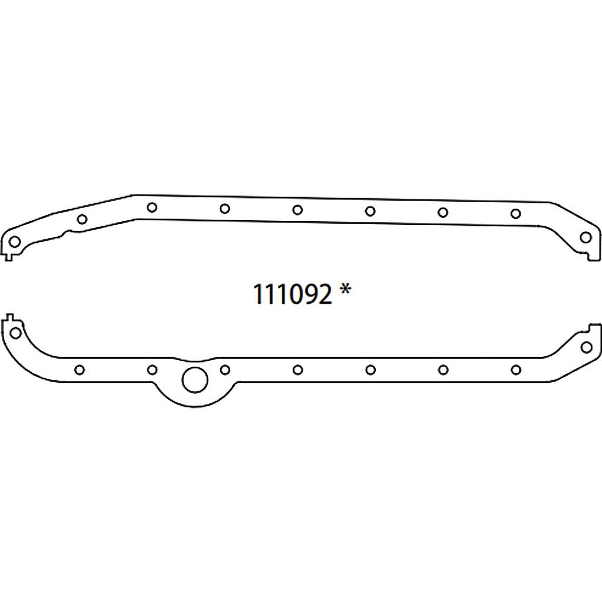 SCE Gaskets - 111092 - SBC Oil Pan 80-85 Rt Dipstick
