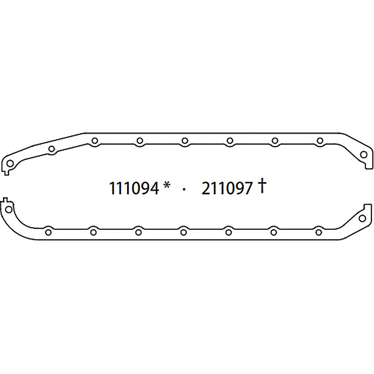 SCE Gaskets - 111094 - Oil Pan Set, SBC Bowtie Block
