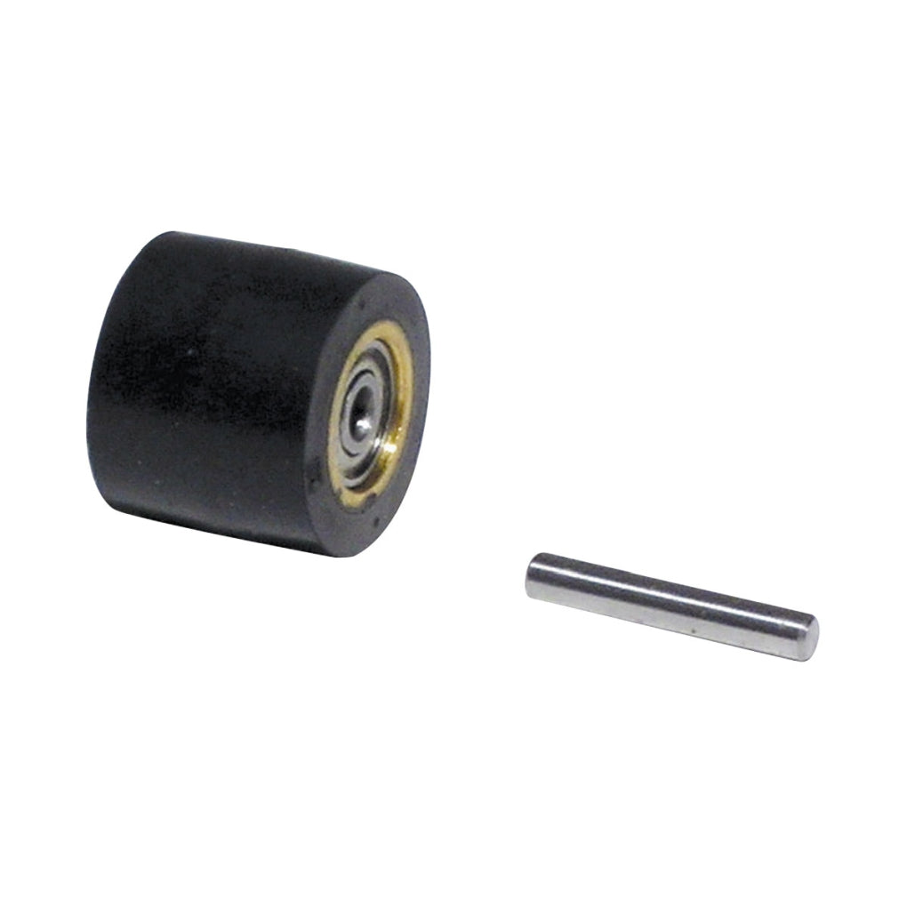 DYNABRADE 11282 Contact Wheel Assembly, 3/4" Dia. x 5/8" W x 3/8" I.D., Crown Face, 70 Duro Rubber