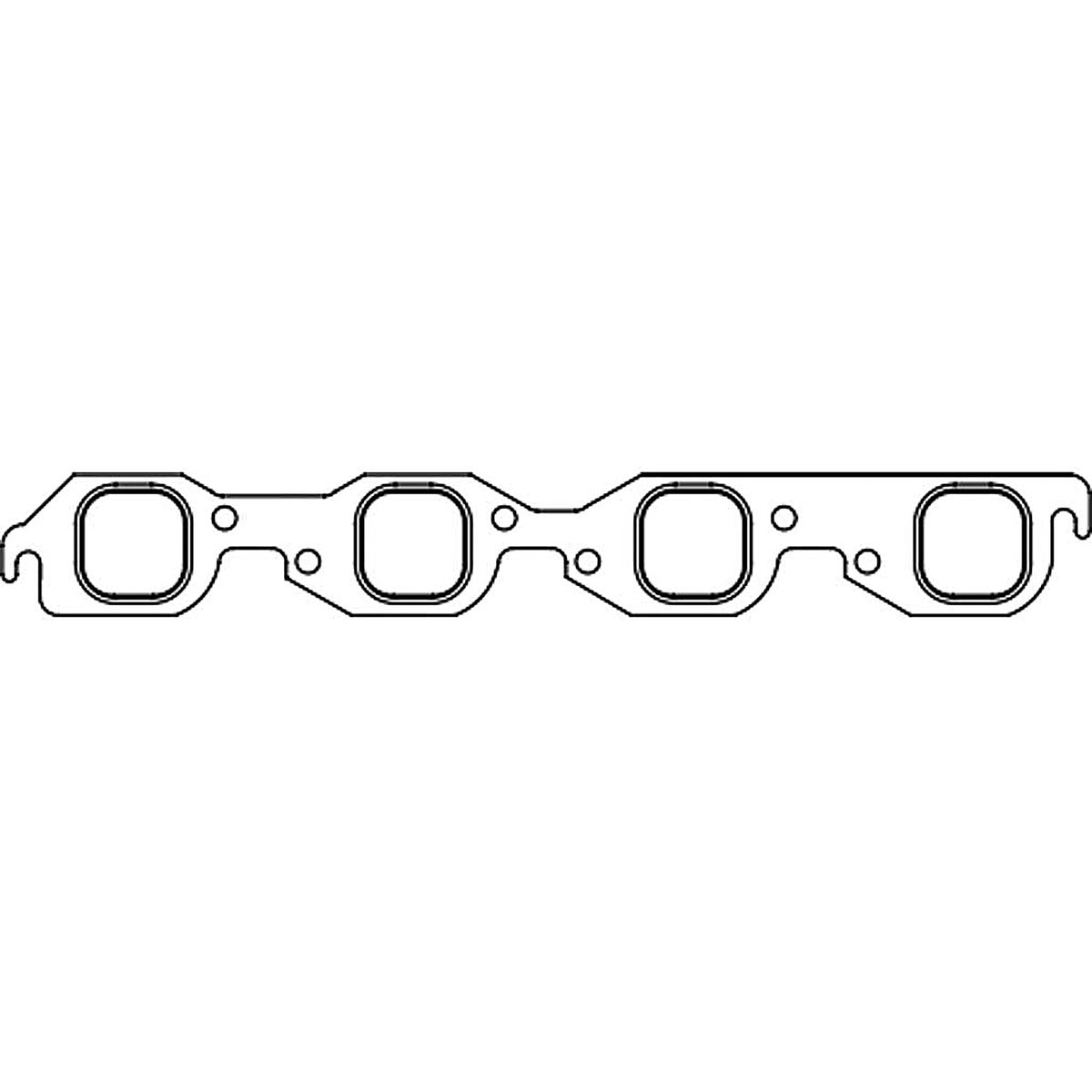 SCE Gaskets - 113082 - Perf Exh Bbc Standard Square Port