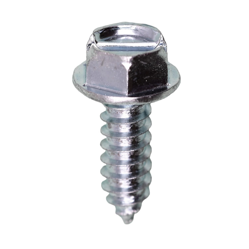 Auveco 11369 #14 X 3/4" Slotted Hex Washer Head License Plate Screw