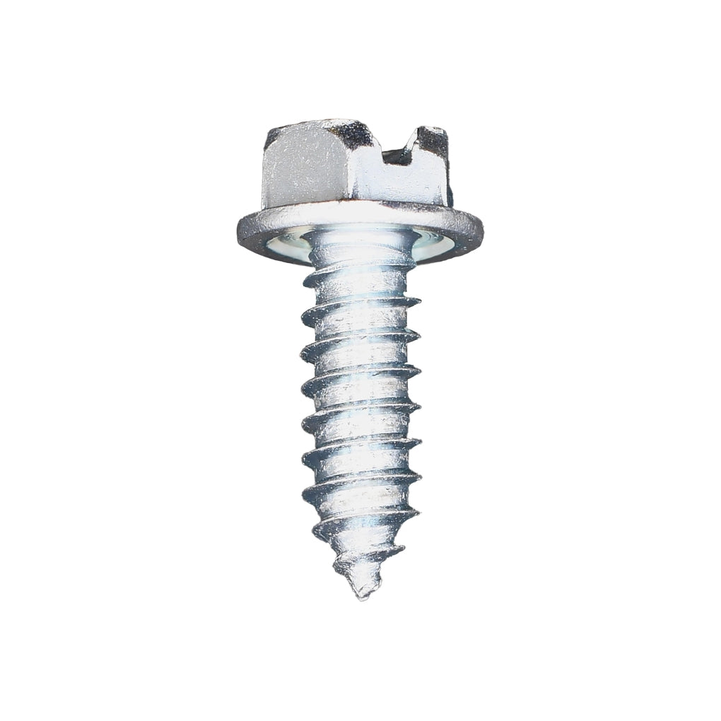 Auveco 11369 #14 X 3/4" Slotted Hex Washer Head License Plate Screw