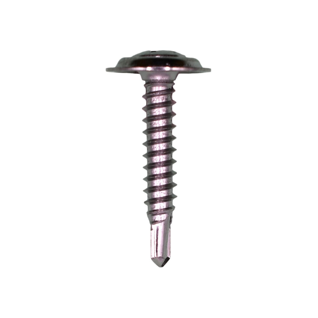 Auveco 11451 #8-18 X 1" Phillips Oval Countersunk Washer Sems Tek Chrome
