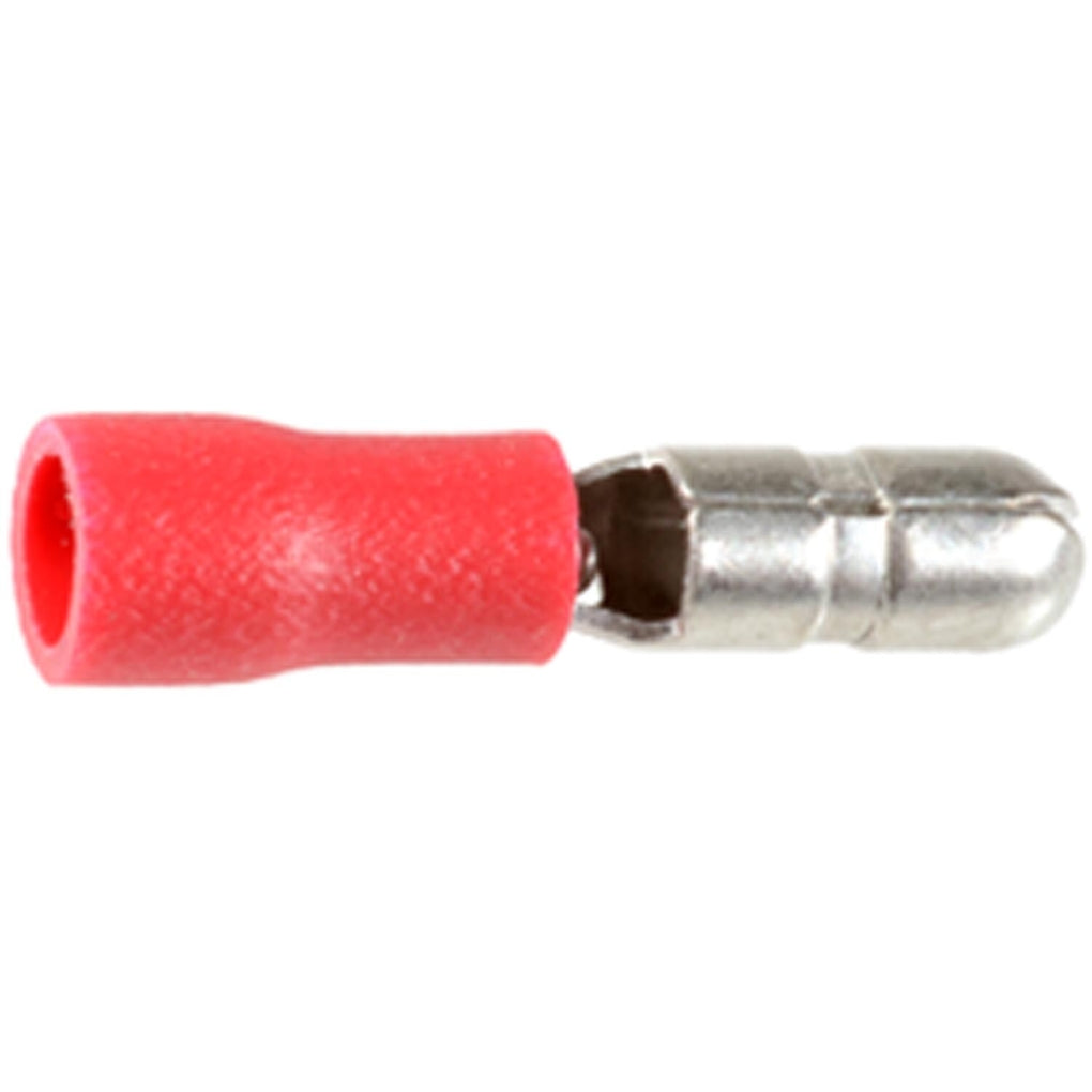 Auveco 11604 Male Snap Plug Solderless Terminal Red Universal