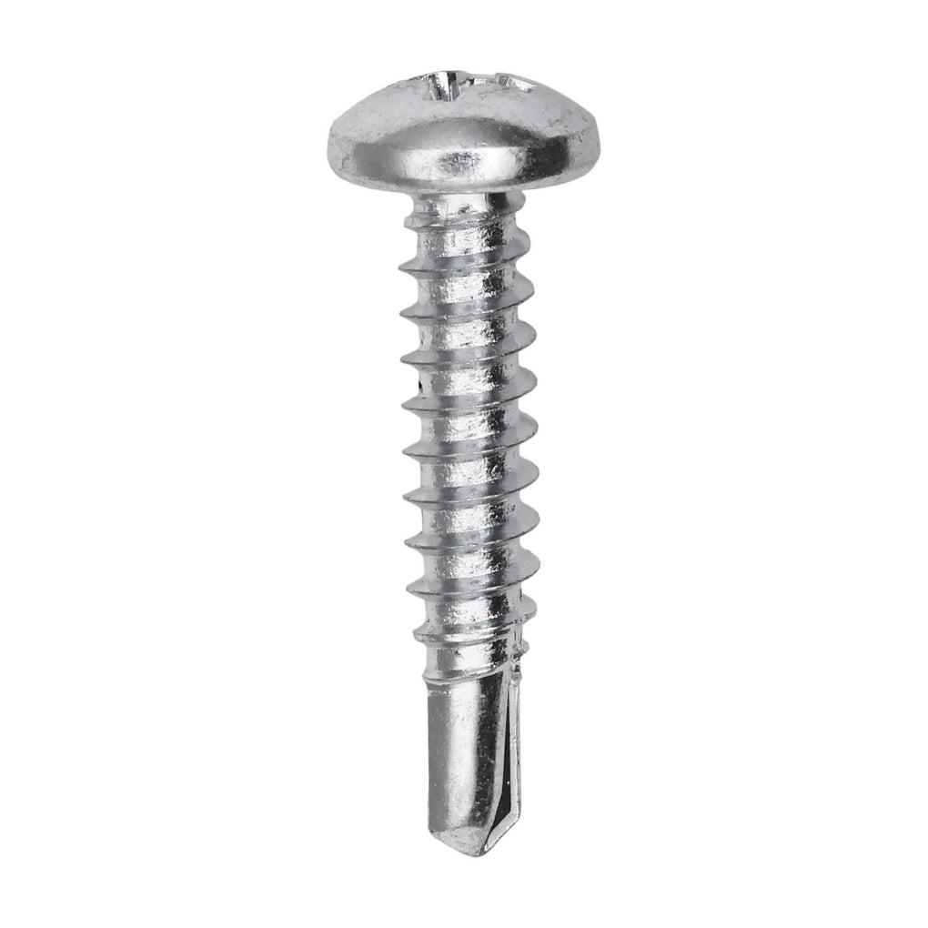 Auveco 11904 #8 X 1" Phillips Pan Head Number 2 Teks Screw Zinc
