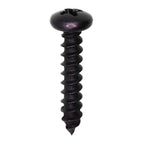 Auveco 11923 #10 X 1" Phillips Pan Head Tapping Screw Black Oxide