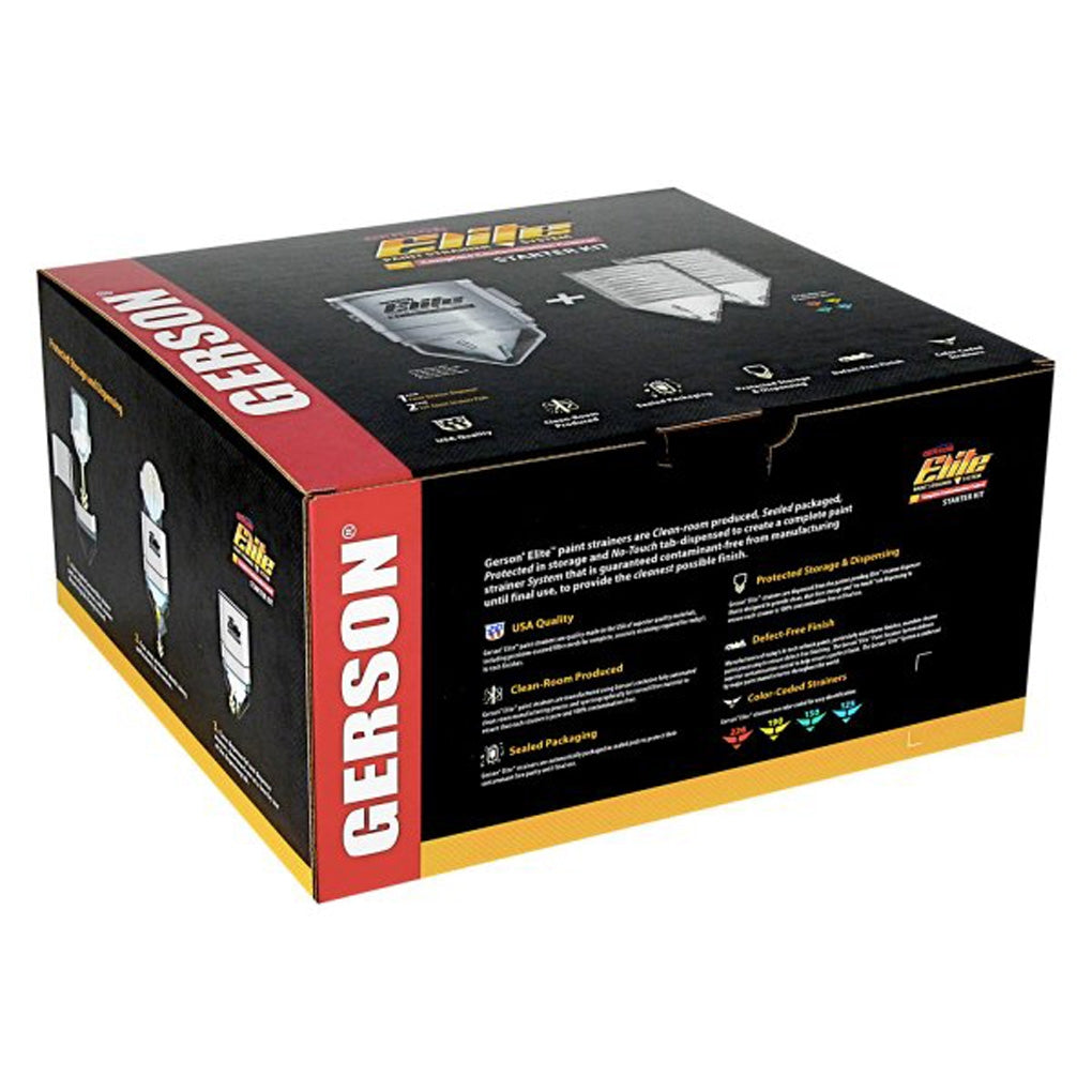 Gerson 12001-10914B Elite Start Kit, 125micron, Blue, 1 Dispenser + 2 eac., 150 Micron Pods