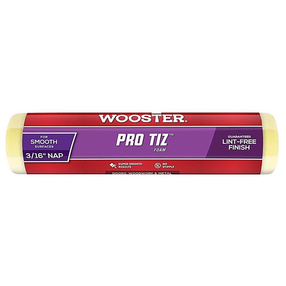 Wooster R265-9 Pro Tiz Foam 9 in. W x 3/16 in. Regular Paint Roller Cover 1/Pack