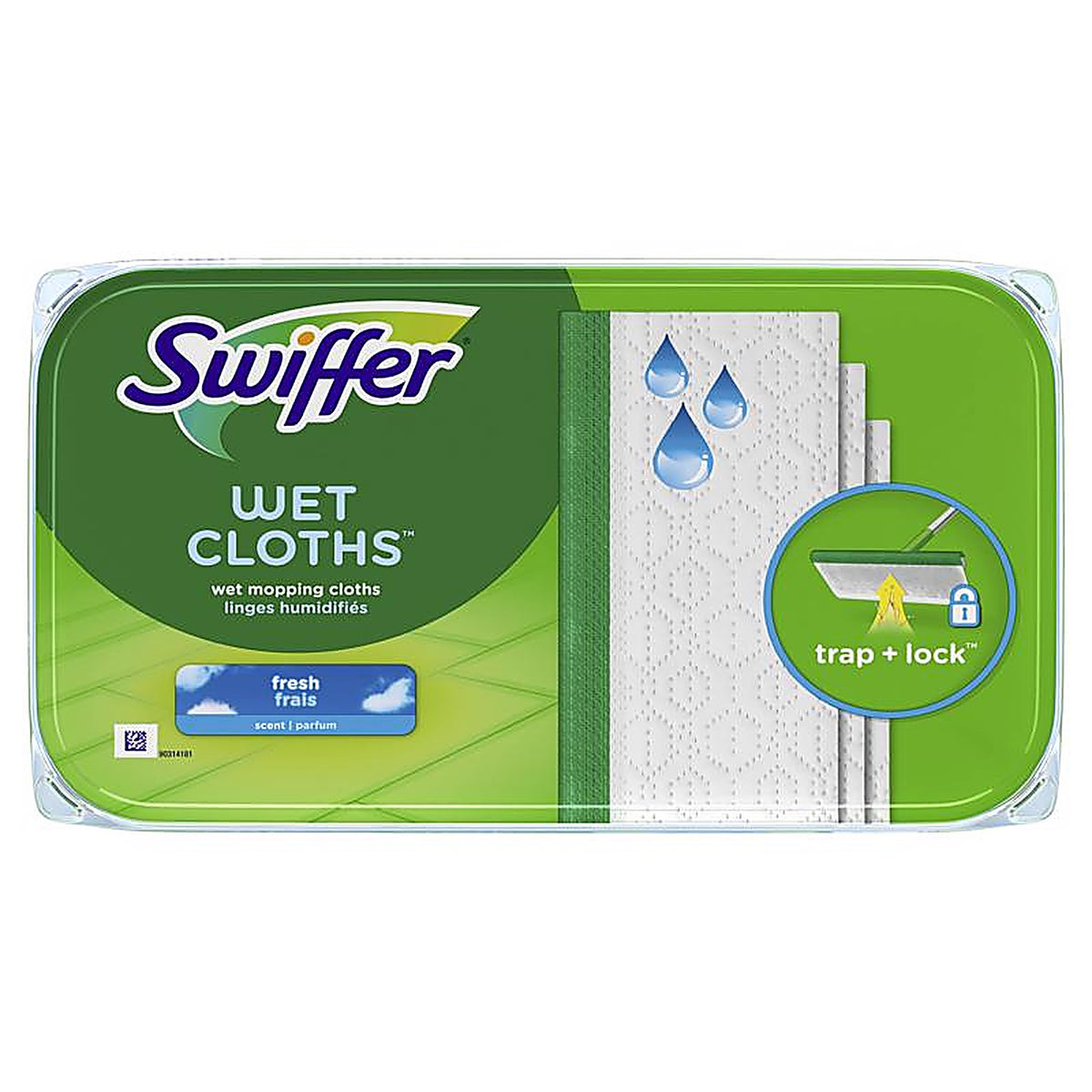 Swiffer 35154 10 in. W x 8 in. L Wet Cloth Mop Pad 12/Pack
