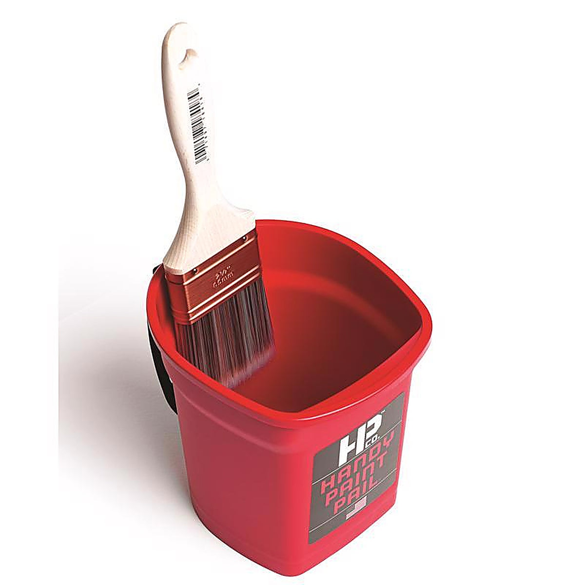 Handy 2500 Red 1 qt. Plastic Bucket