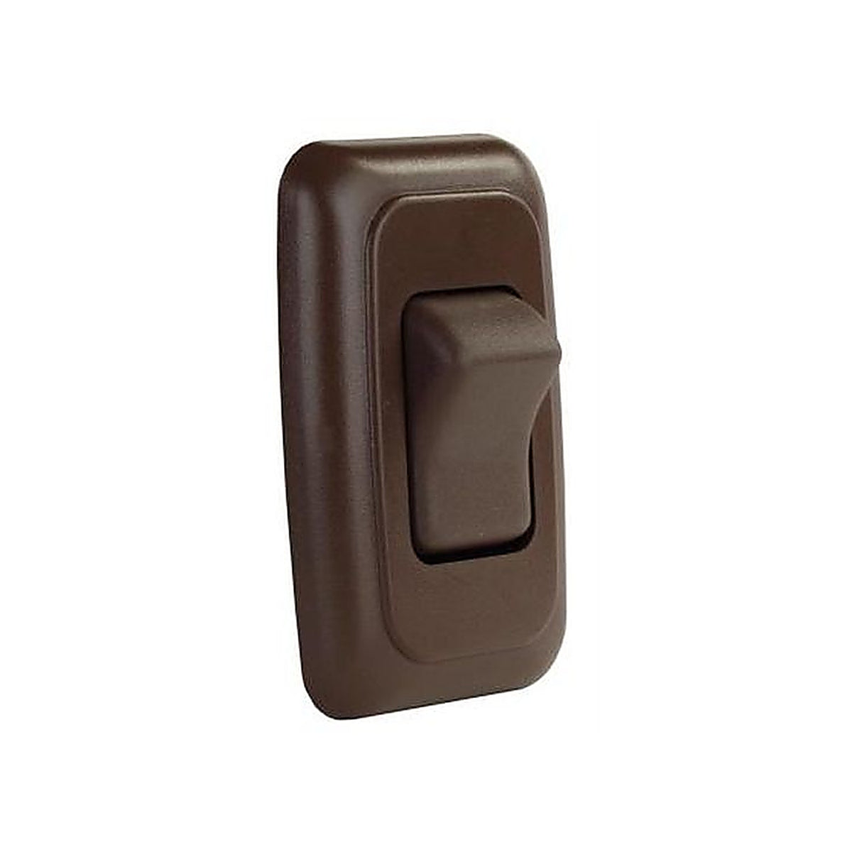 JR Products - 12135 - Single Rocker Switch Assembly w/Bezel, Brown