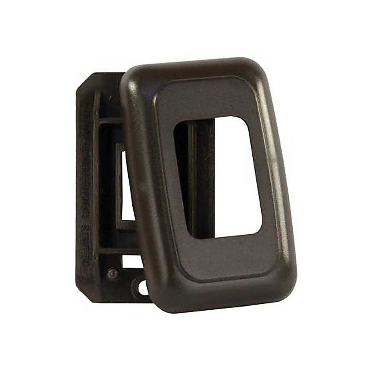JR Products - 12195 - Single Switch Base & Face Plate, Brown