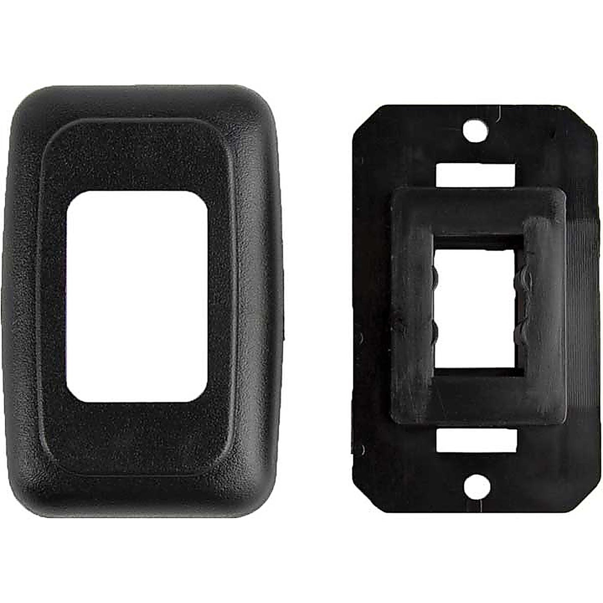 JR Products - 12305 - Single Switch Base & Face Plate, Black