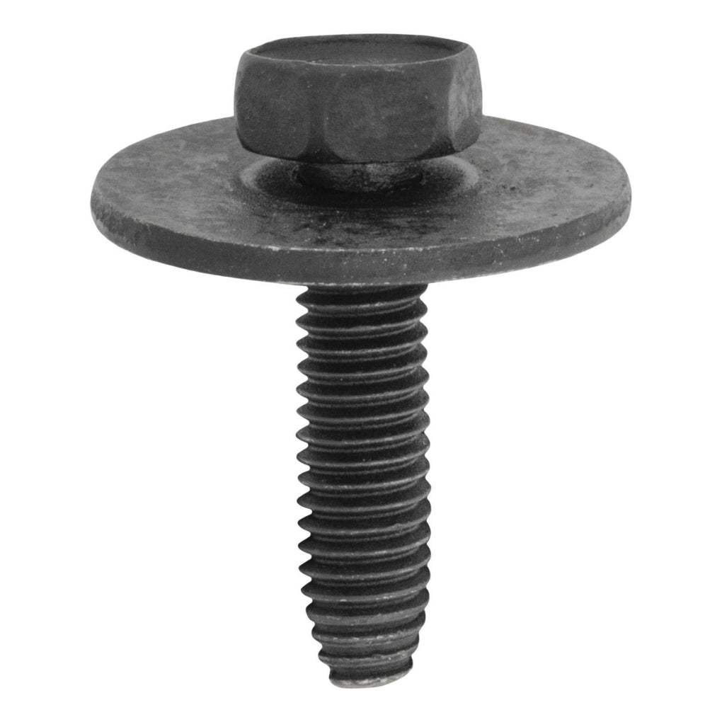Auveco 12323 6-1.0 X 25mm Hex Head Sems 24mm O.D. Black Polyseal