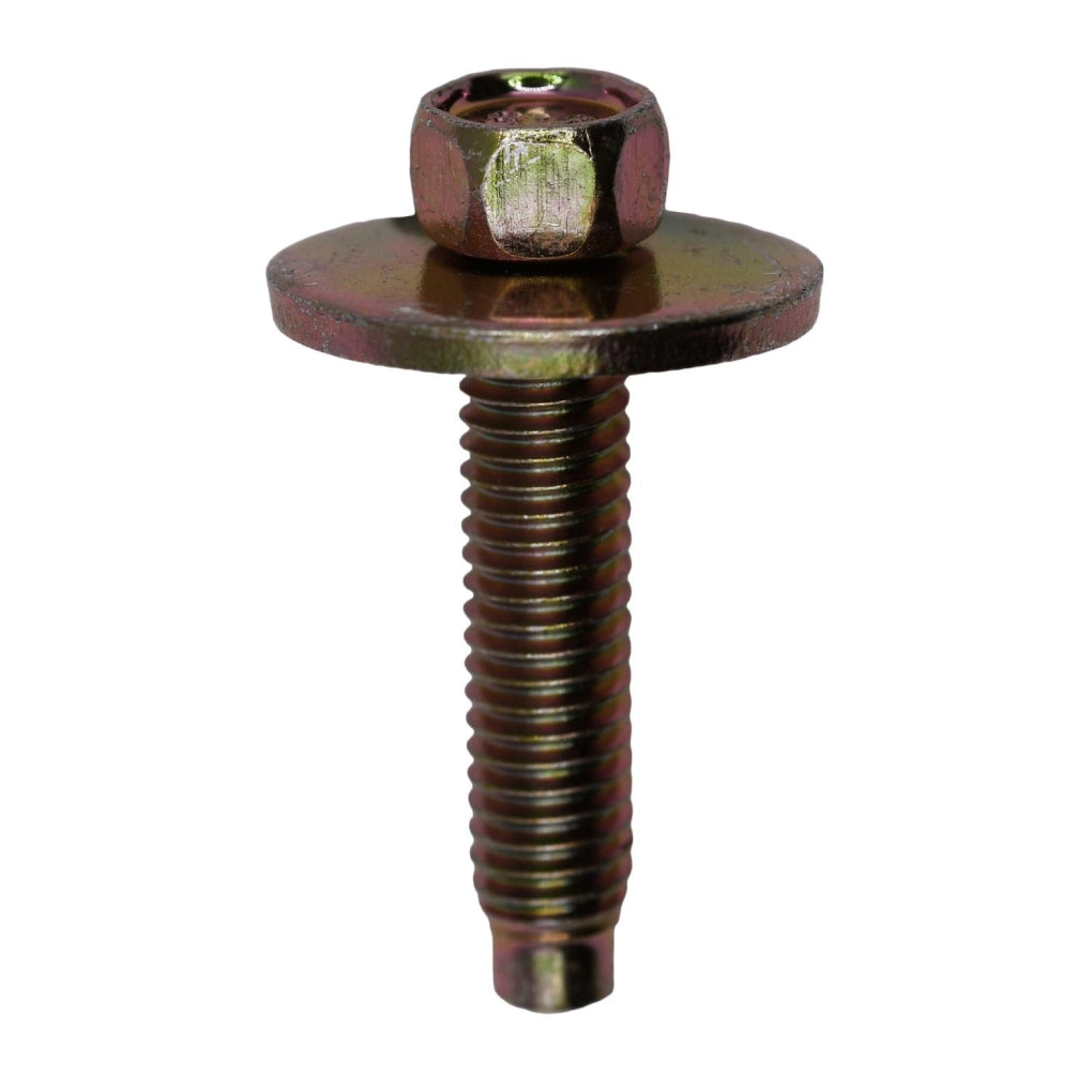 Auveco 12335 M6-1.0 X 28mm Indented Hex Washer Head Sems With Dog Zinc