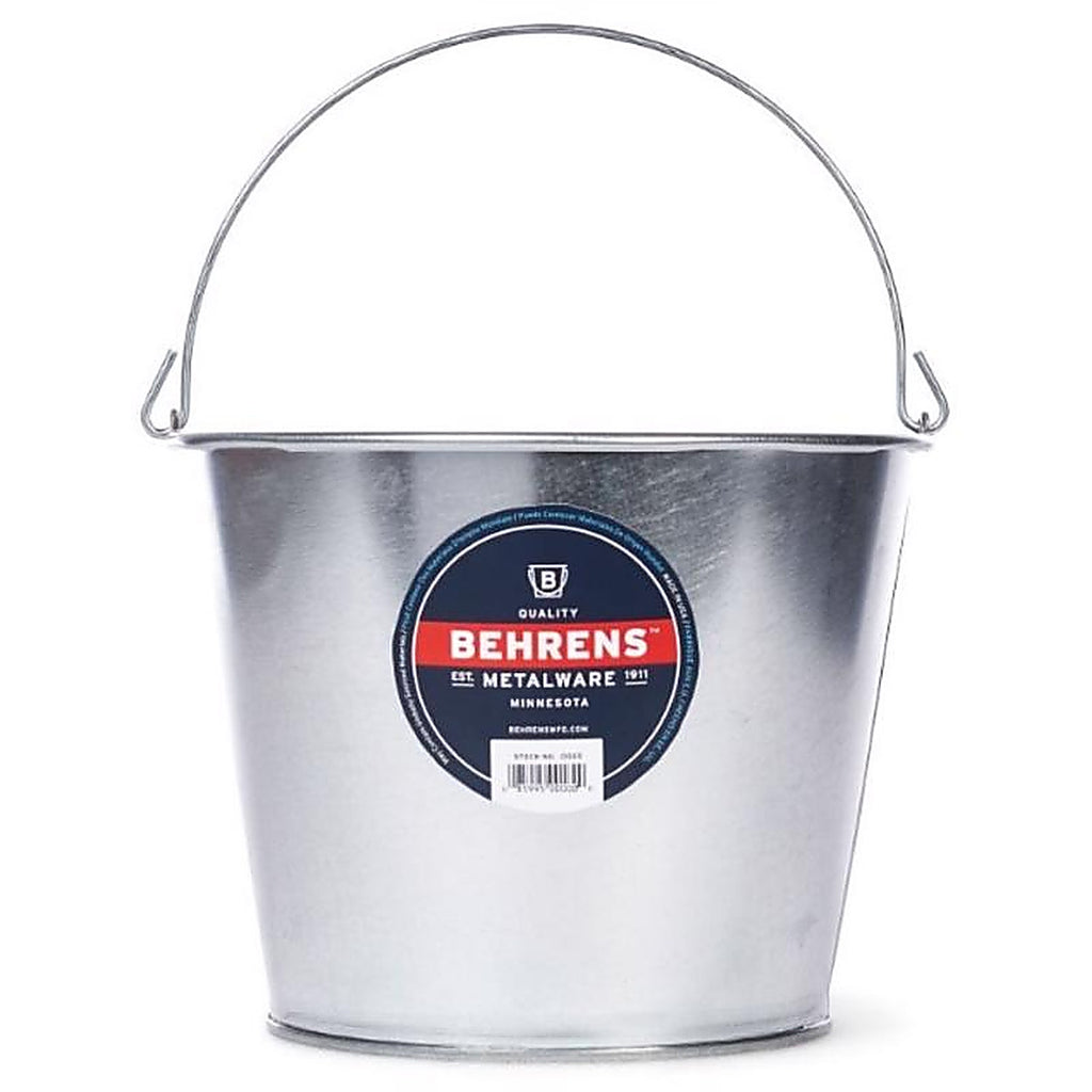 Behrens 1205 5 qt. Galvanized Pail Gray