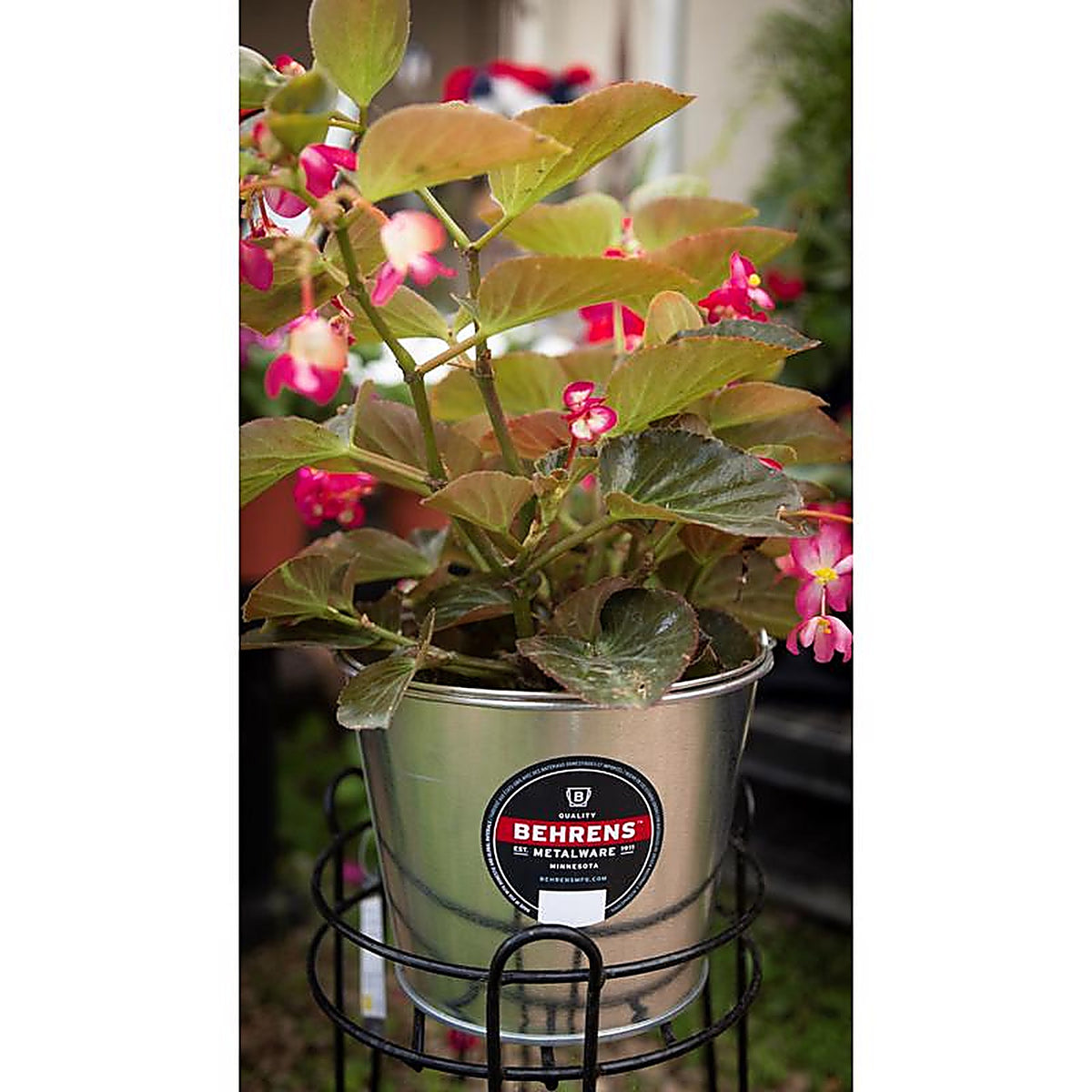 Behrens 1205 5 qt. Galvanized Pail Gray